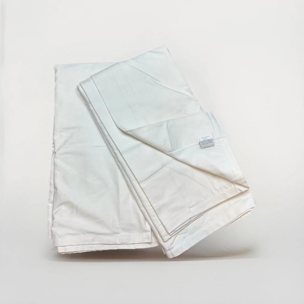 Restoration Hard 50W x 108L Brushed Cotton Twill Black Out Drapes. Set of 2